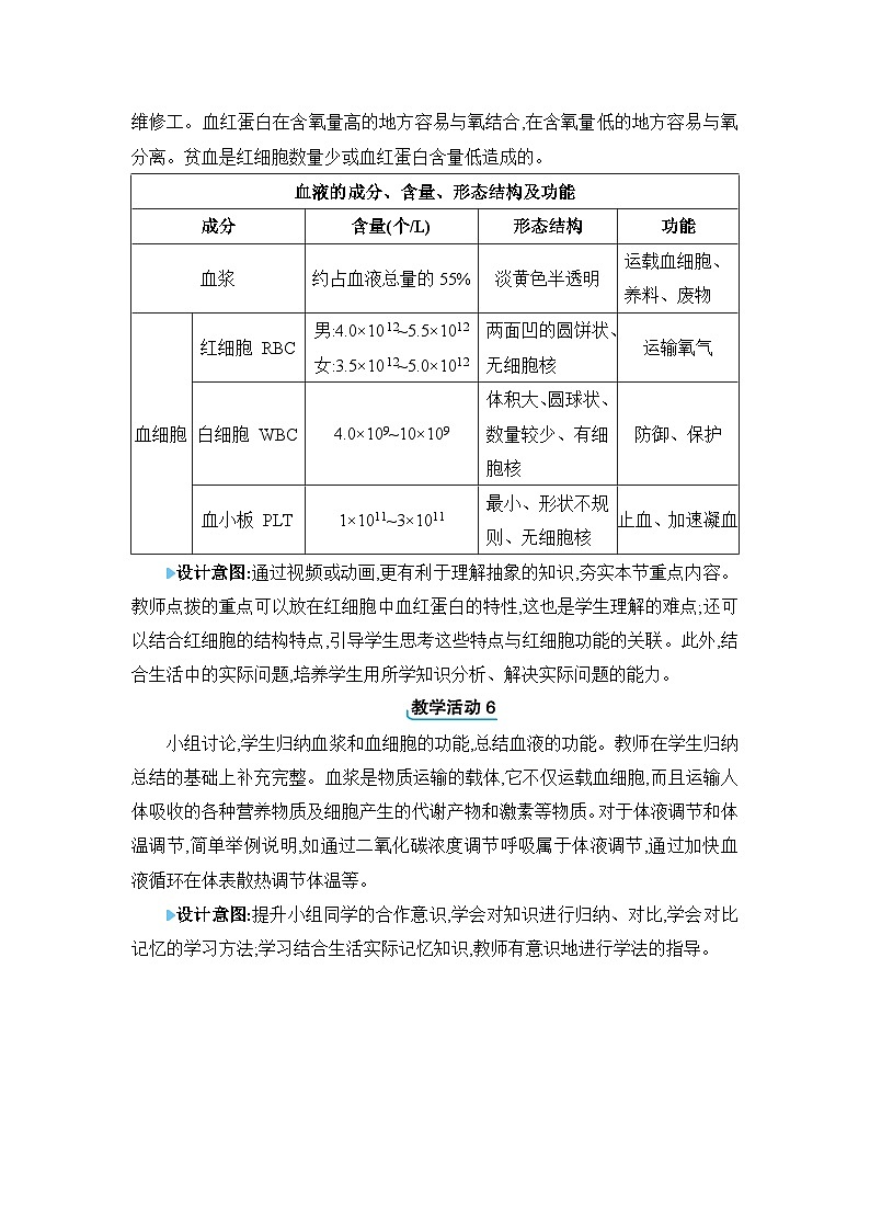 第2章 爱护心脏 确保运输2.1 物质运输的载体精品教案（冀少版七下）03