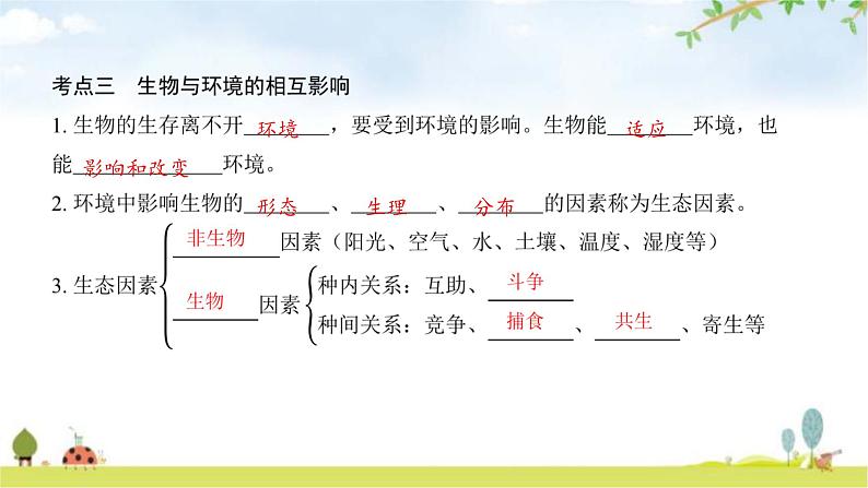 中考生物复习第一单元认识生命第一章生命的世界第二章探索生命课件第6页