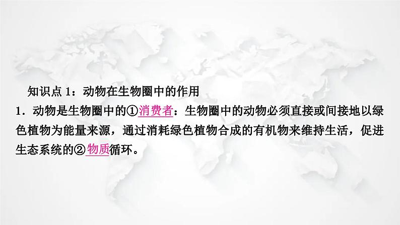 北师大版中考生物复习八年级上册第5单元第17章生物圈中的动物第18章生物圈中的微生物课件02