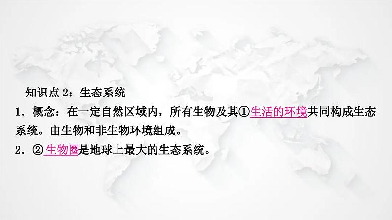 北师大版中考生物复习八年级下册第8单元生物与环境第23章生态系统及其稳定性第24章人与环境课件03