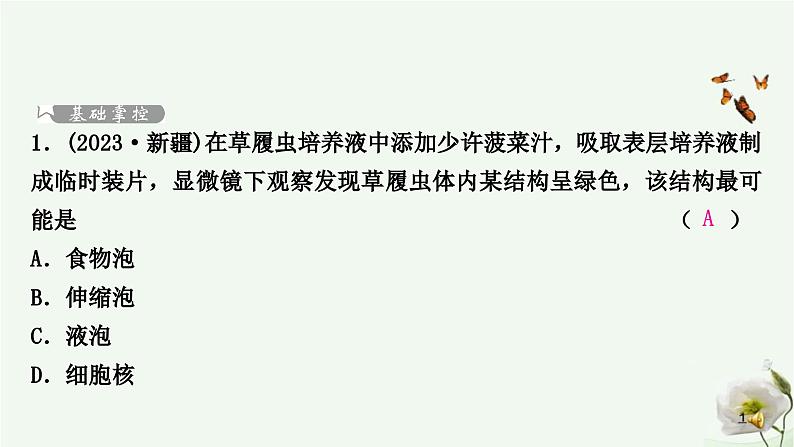 人教版中考生物复习七年级上册第二单元第二章细胞怎样构成生物体课件第2页