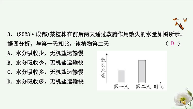 人教版中考生物复习七年级上册第三单元第三章 第四章 第五章课件第4页