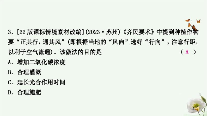 人教版中考生物复习七年级上册第三单元第六章爱护植被，绿化祖国课件04