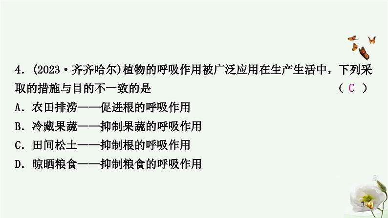 人教版中考生物复习七年级上册第三单元第六章爱护植被，绿化祖国课件第5页