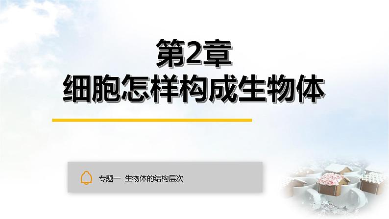 中考生物复习专题一生物体的结构层次第二章细胞怎样构成生物体课件第1页