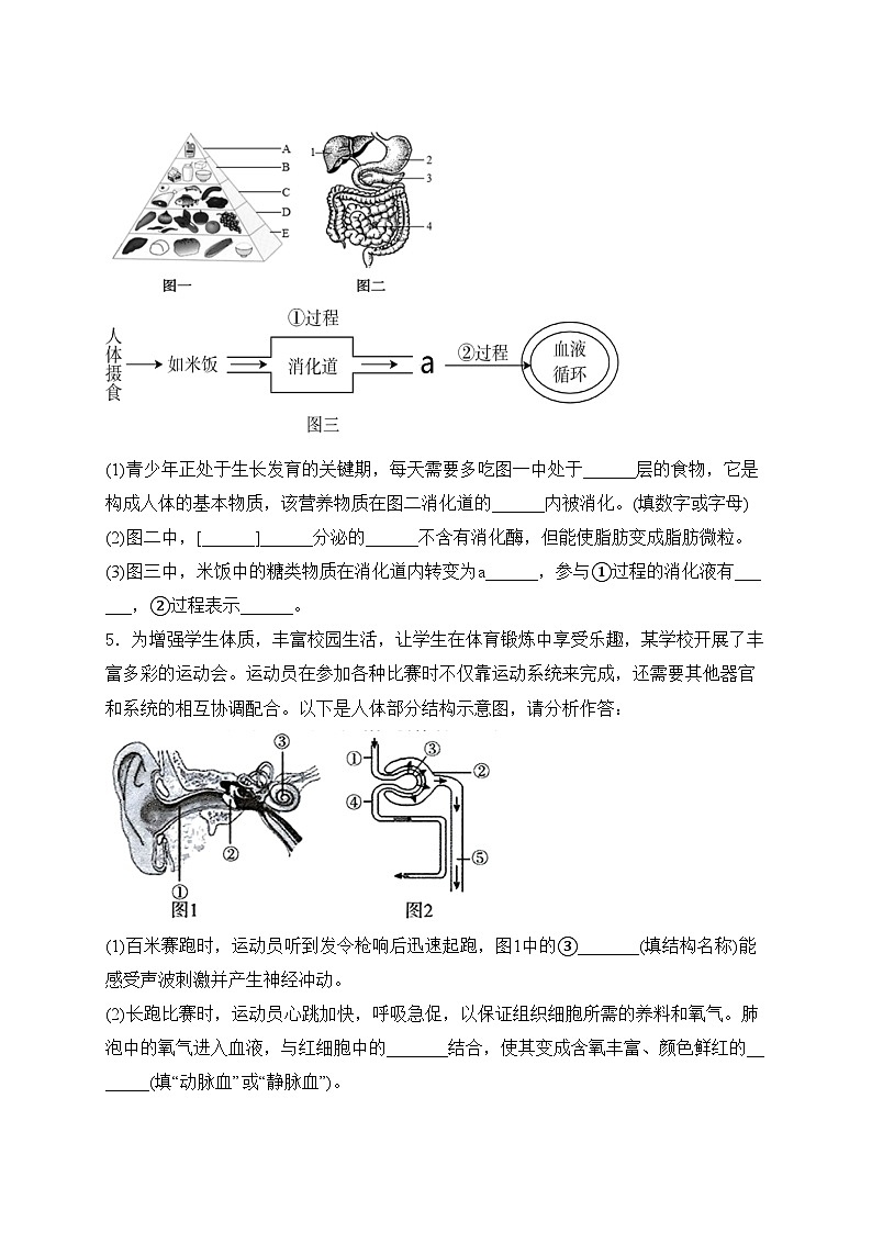 2024届中考生物二轮复习非选择题题型专练：综合应用题(含答案)第3页