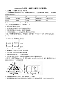 山东省德州市第九中学2023-2024学年七年级下学期期中考试生物试题(无答案)