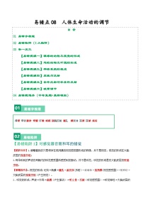 备战2024年中考生物专题-易错点08 人体生命活动的调节-备战2024年中考生物专题(全国通用)-(原卷版+解析版)