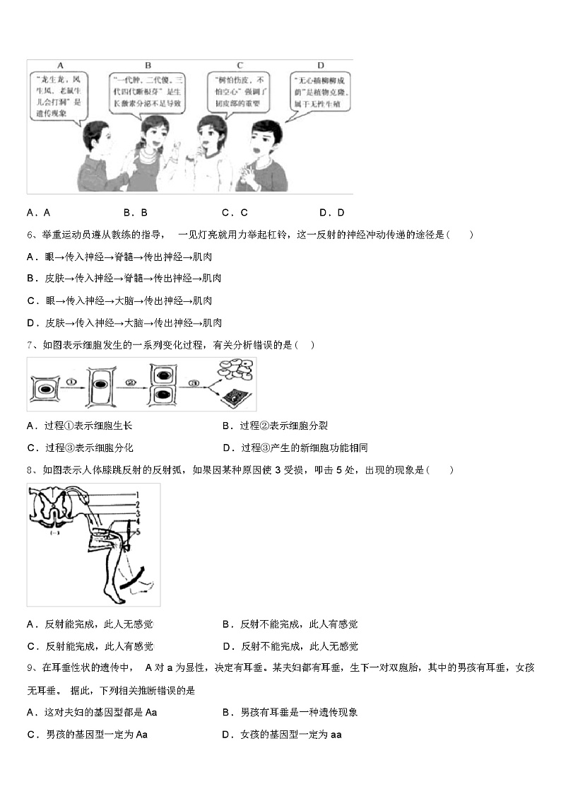 2024 年广西中考生物模似试卷（解析版）02