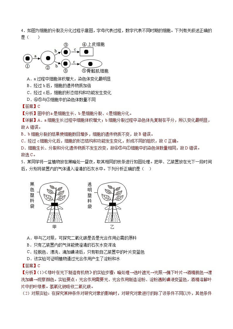 2024年中考押题预测卷02（安徽卷）-生物（全解全析）03