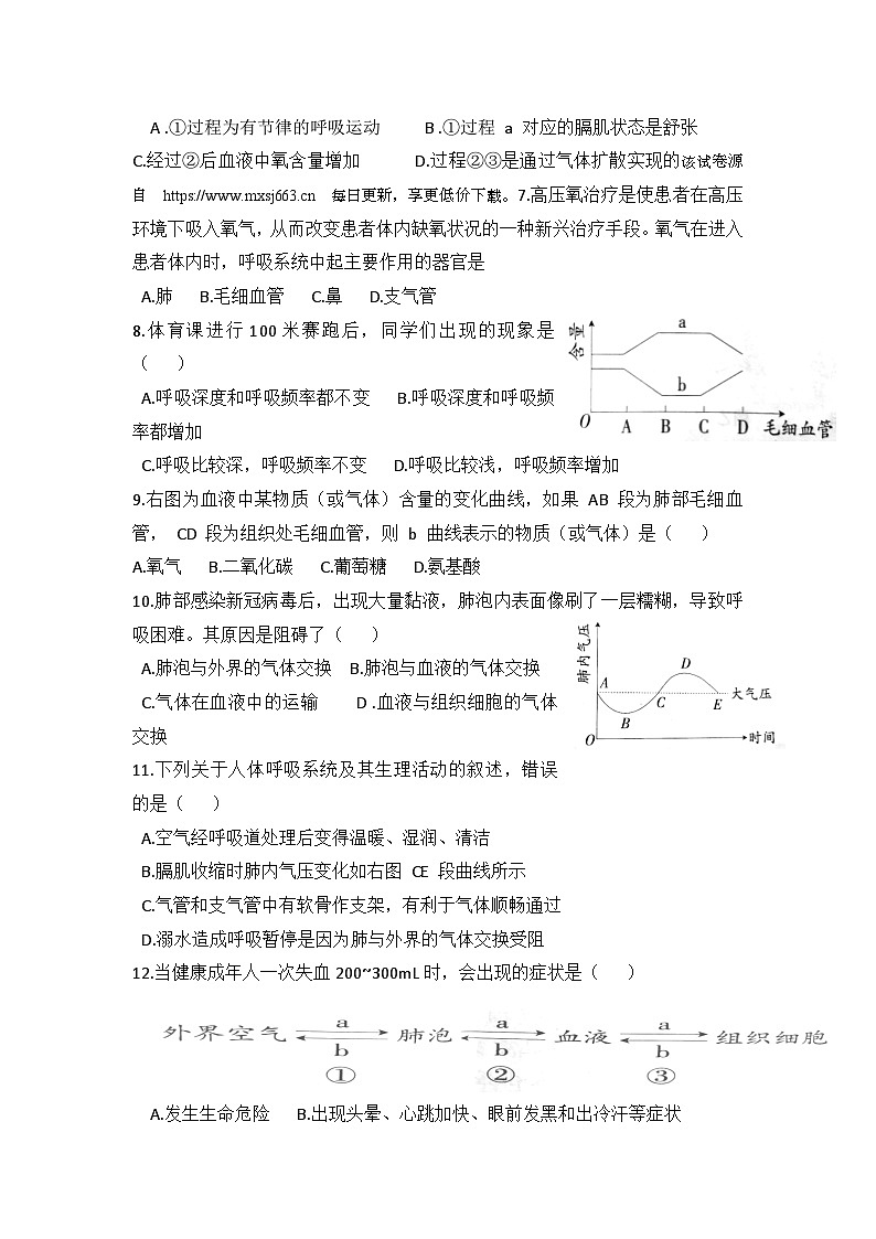 12，山东省临沂市沂新中学2023-2024学年七年级下学期第一次月考生物试题第2页