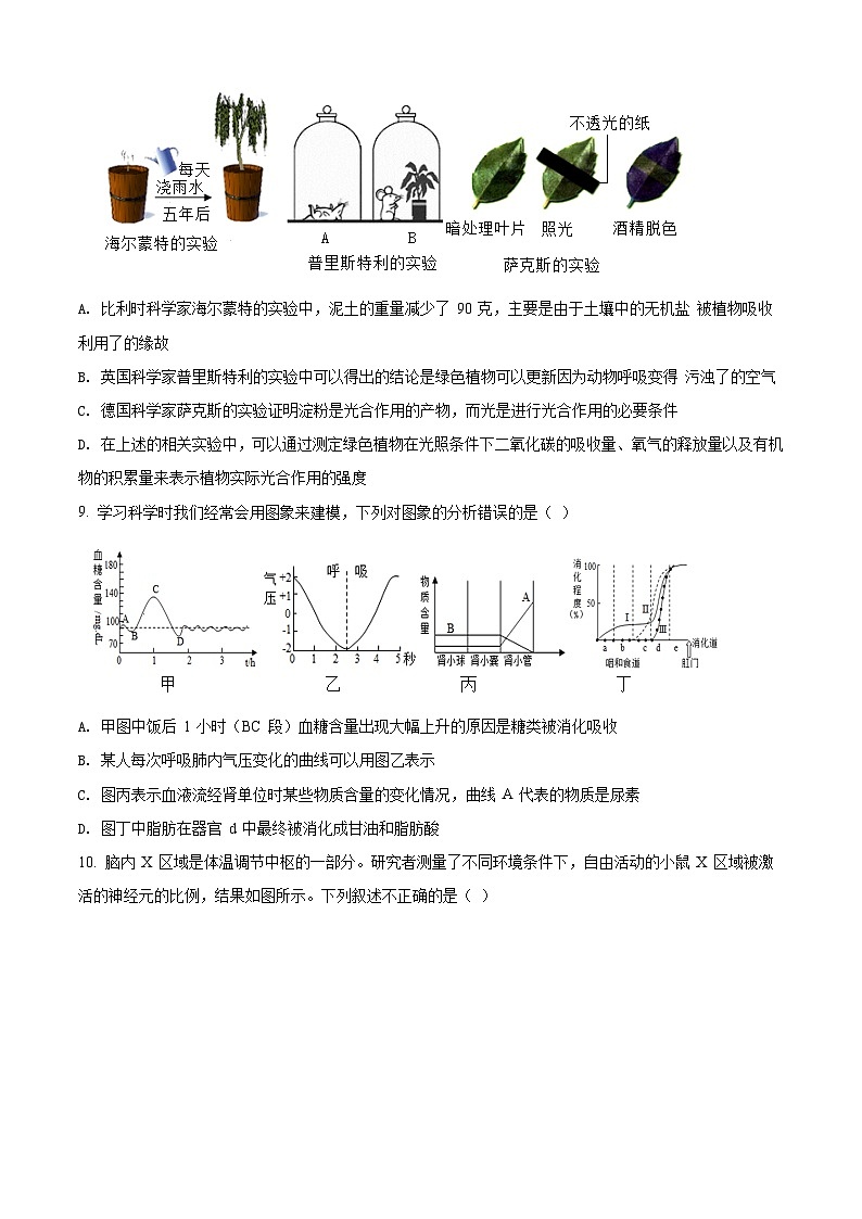 初二年级生物结业考试模拟试题 (1)第3页