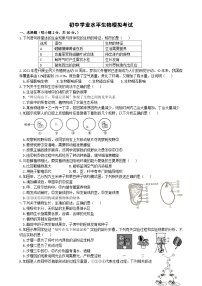 初中学业水平生物模拟考试 (4)