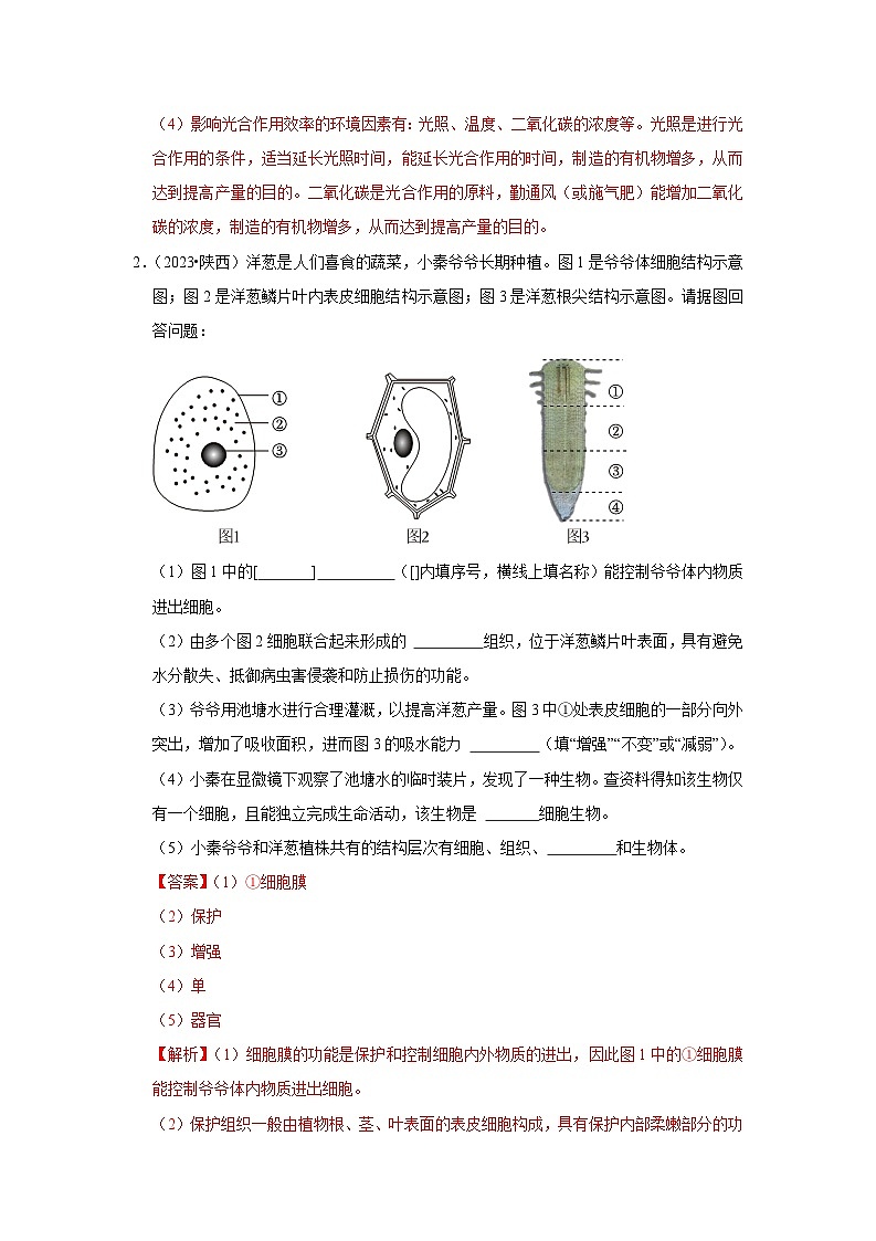 2024年会考生物真题题源解密（全国通用）-题型02 识图填空（原卷版+解析版）02