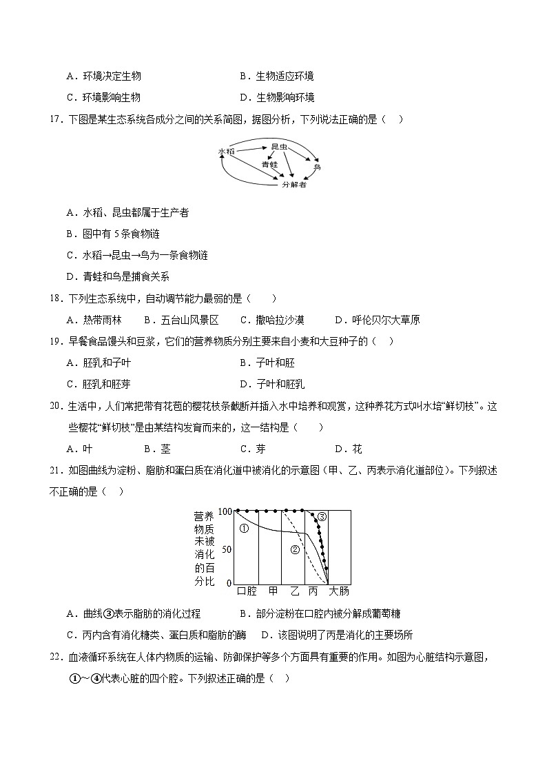 生物（南京卷）（考试版）A4第3页
