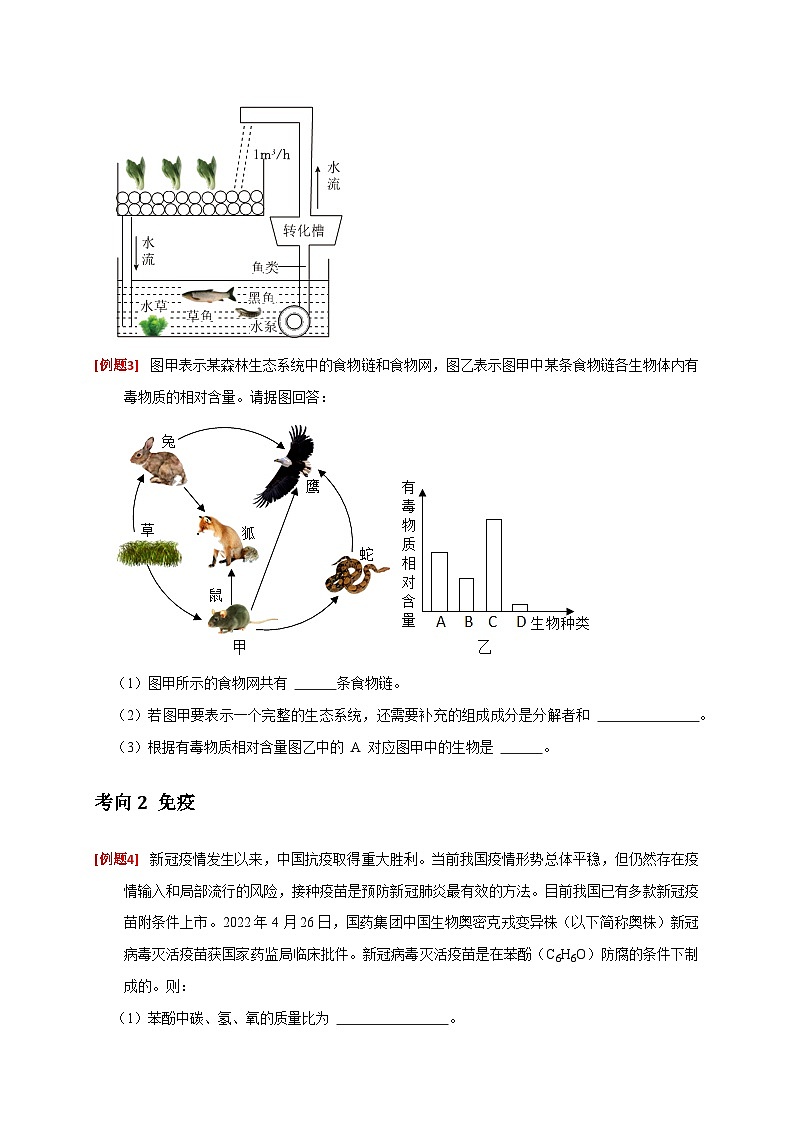 专题01 生物与环境 人体健康（原卷版）第2页
