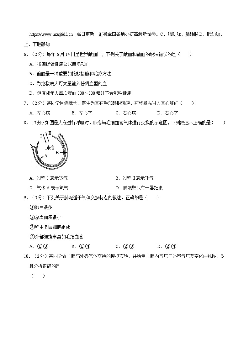 河北省石家庄市栾城区2023-2024学年七年级下学期期中生物试卷03