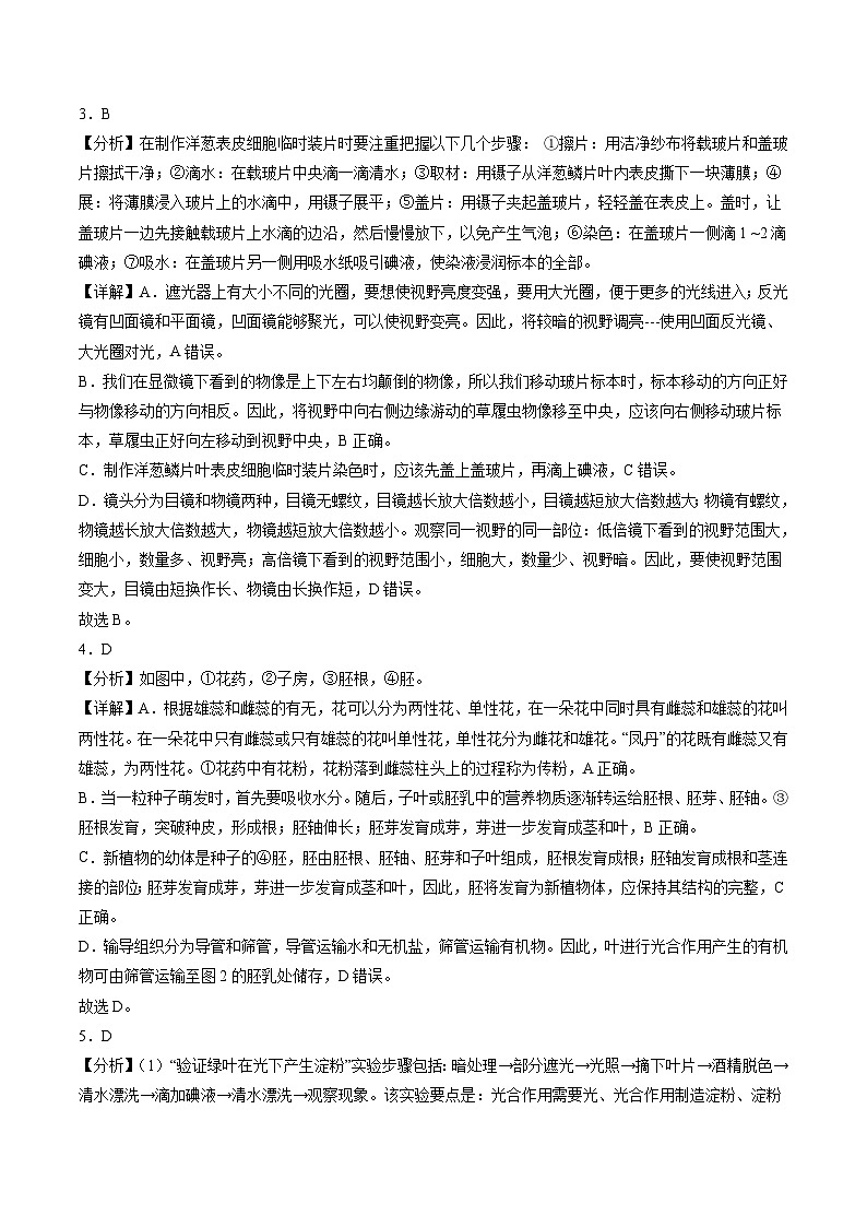 2024年中考第三次模拟考试题：生物（广东省卷）（解析版）第2页