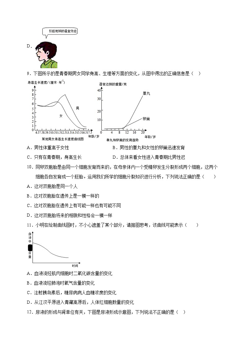 2024年中考考前押题生物必刷卷（苏州卷）（含答案解析）第3页