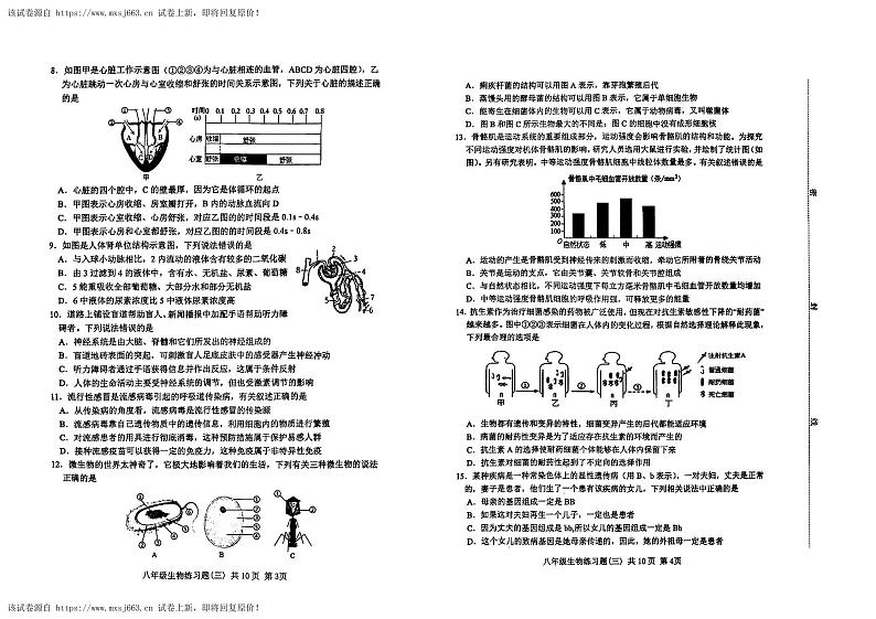 13，2024年山东省泰安市中考三模生物试题02