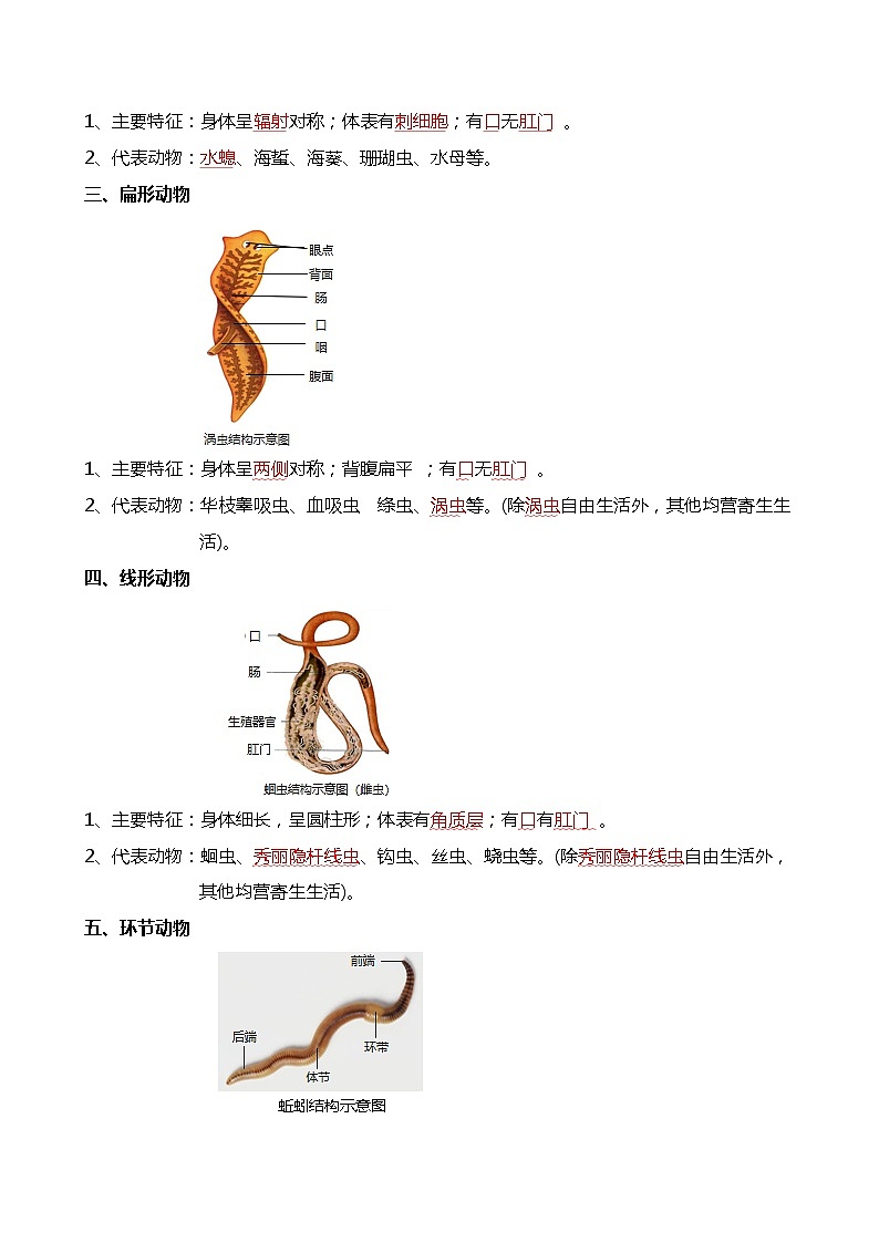 专题16 动物的主要类群-备战2024年中考生物一轮复习考点帮第2页
