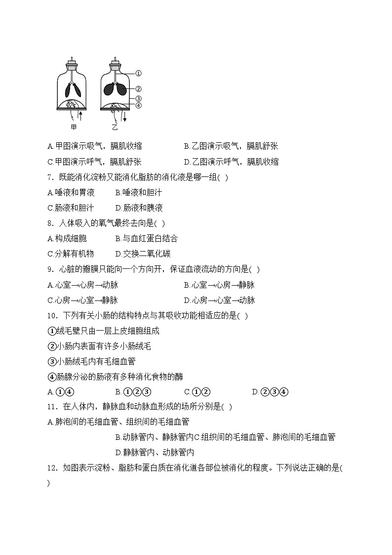 湖北省襄阳市襄州区2023-2024学年七年级下学期期中考试生物试卷(含答案)第2页