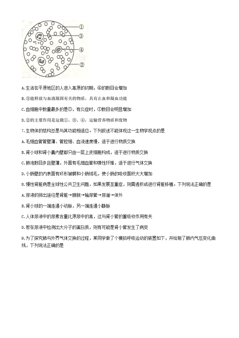 河南省安阳市滑县师达学校2023-2024学年七年级下学期6月期末生物试题03