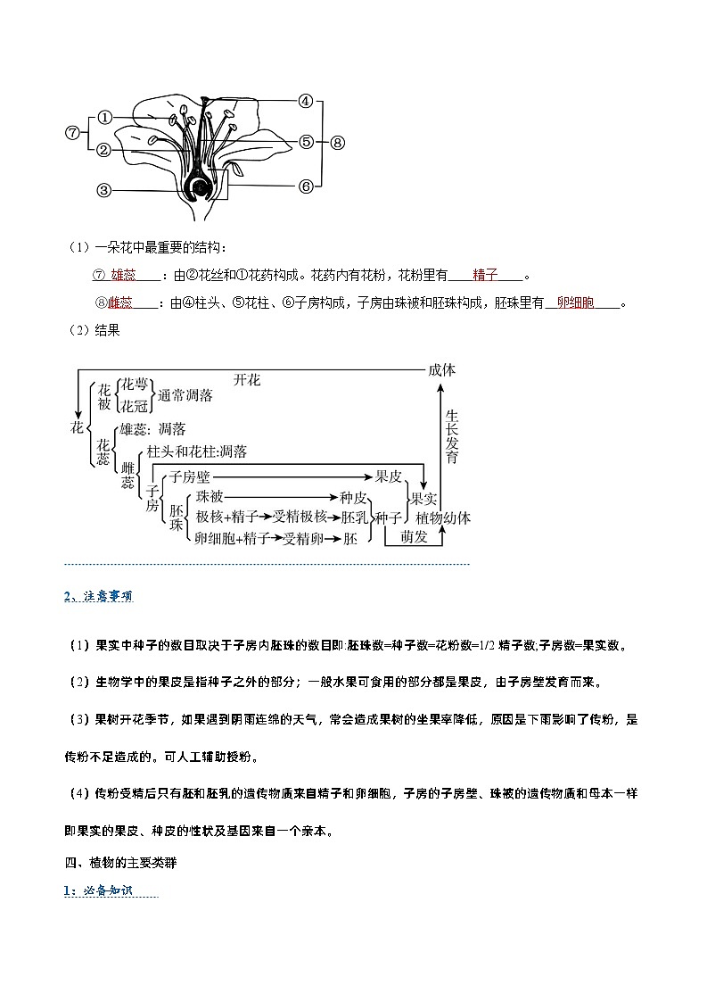 压轴题03  被子植物的一生 （原卷版）第3页