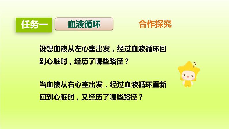 七下生物第四单元生物圈中的人第四章第三节输送血液的泵-心脏第2课时血液循环的途径课件（人教版）第5页