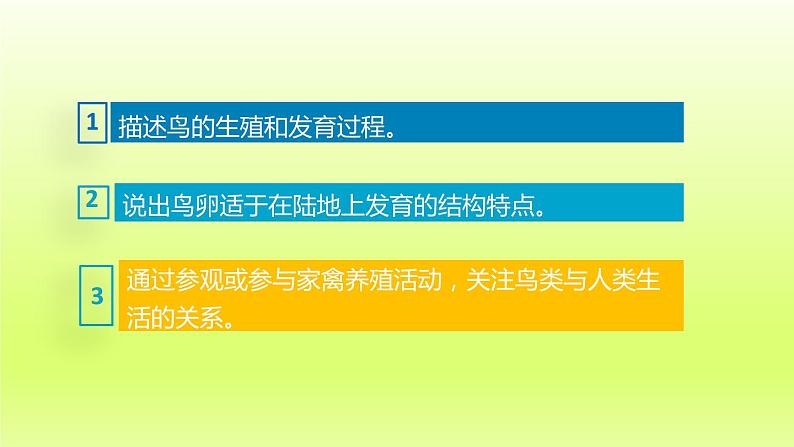 八下生物第七单元生物圈中生命的延续和发展第一章生物的生殖和发育第四节鸟的生殖和发育课件（人教版）第3页