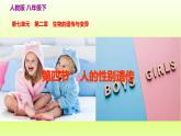 八下生物第七单元生物圈中生命的延续和发展第二章生物的遗传与变异第四节人的性别遗传课件（人教版）