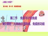 八下生物第八单元第一章传染病和免疫第二节免疫与计划免疫第1课时人体的三道防线免疫的功能课件（人教版）