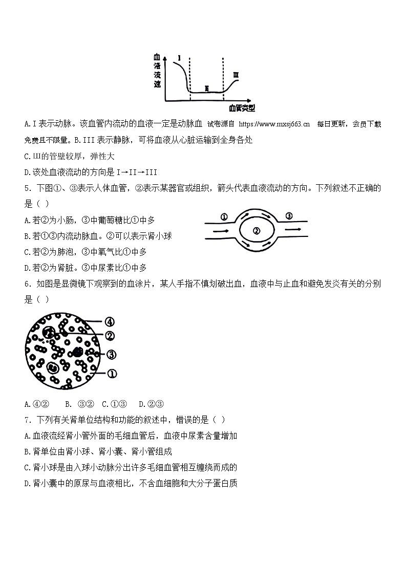 辽宁省沈阳市虹桥初级中学2023-2024学年七年级下学期6月考生物试卷第2页