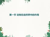 鲁科版（五四制）生物八年级上册 第七单元第三章第一节动物在自然界中的作用课件