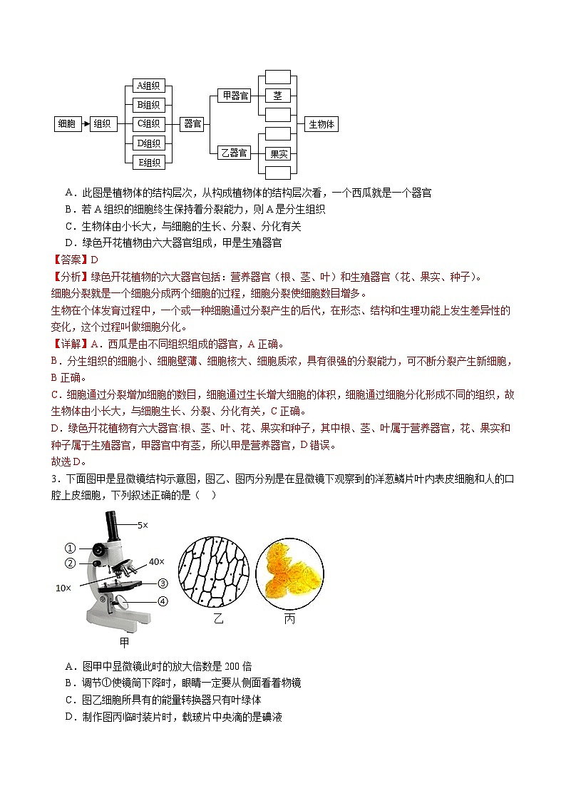 生物（湖北省卷）（全解全析）第2页