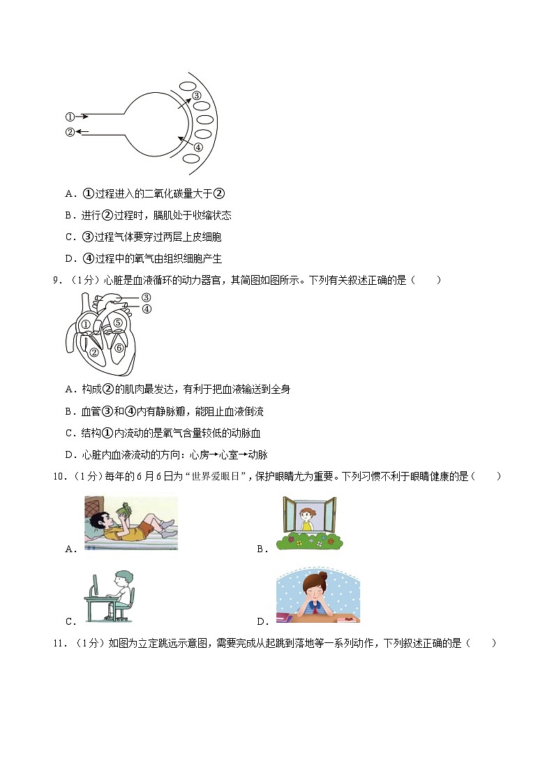 2024年陕西省渭南市合阳县中考一模生物试题03