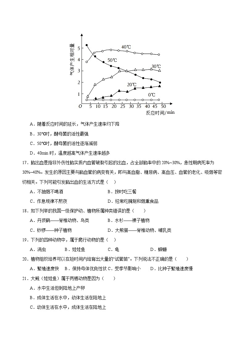 八年级期末复习选择题专练100道（原卷版）第3页