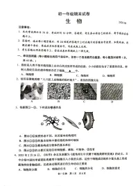 江苏省苏州市吴江区2023-2024学年七年级下学期6月期末生物试题