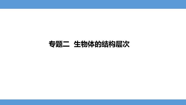 2024年河北省中考生物知识梳理专题课件——专题二生物体的结构层次第1页