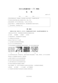 [生物]2023北京通州初一下学期期末试卷及答案