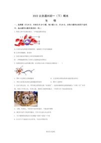 [生物]2022北京通州初一下学期期末试卷及答案