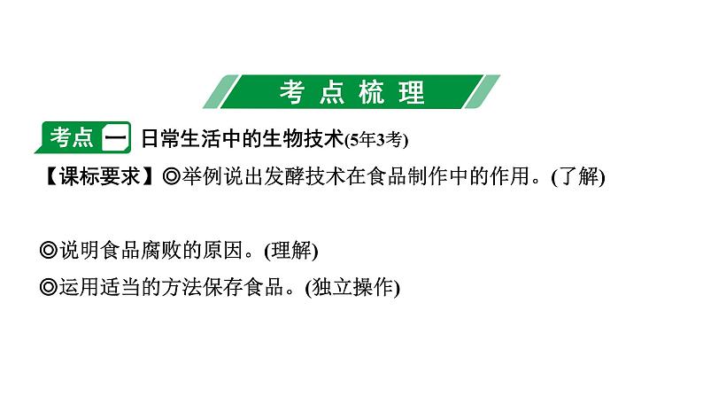 2024海南中考生物二轮中考考点研究 主题八 生物技术 （课件）第3页