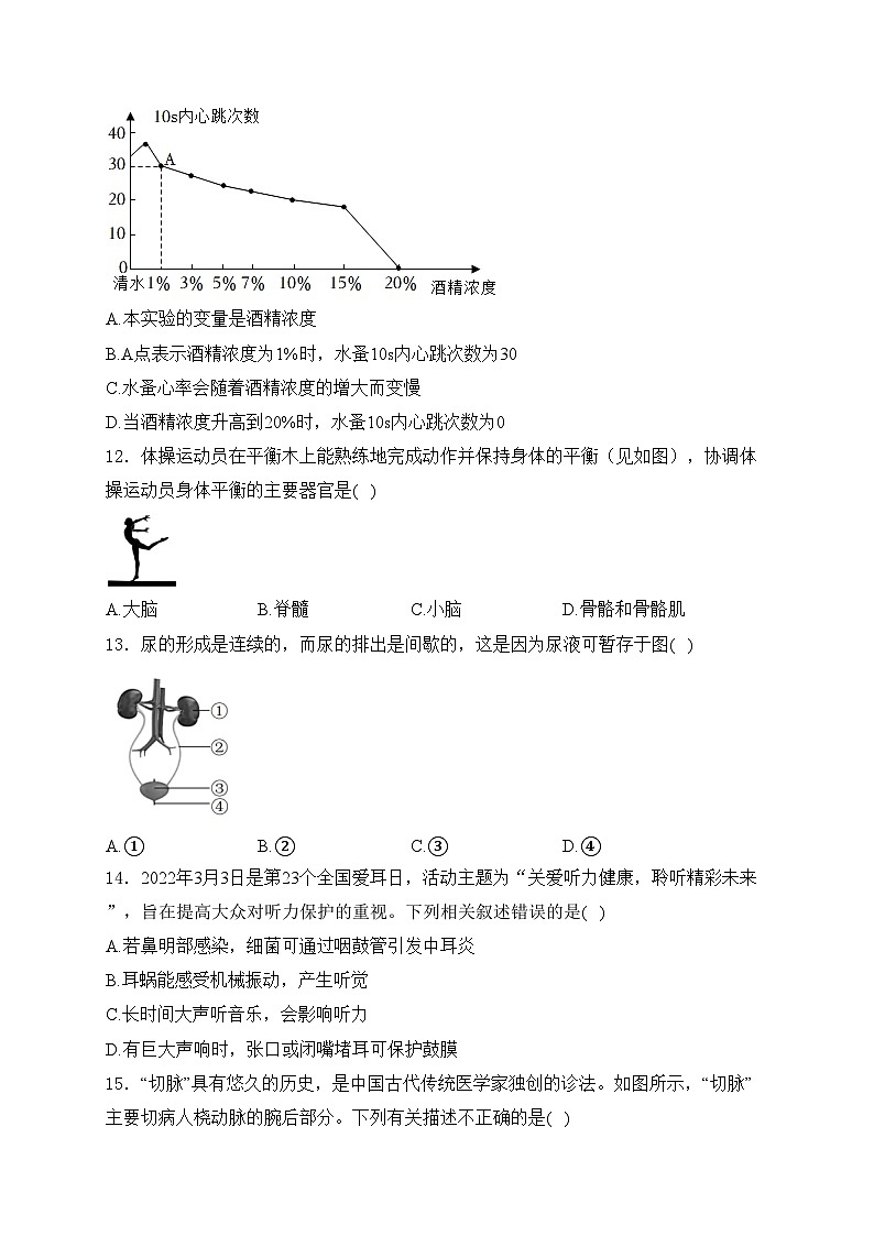 内蒙古呼伦贝尔市海拉尔区2022-2023学年七年级下学期期末生物试卷(含答案)第3页