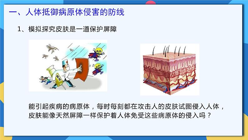 苏科版生物八年级下册   24.1 人体的免疫防线（第1课时）课件07
