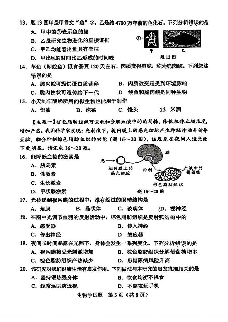 广东生物会考第3页