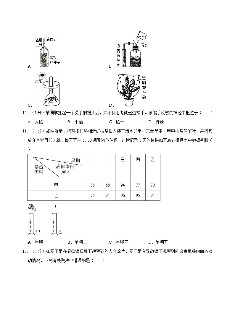 2024年河北省唐山市遵化市中考生物模拟试卷03