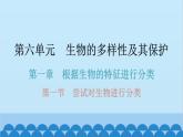6.1.1 尝试对生物进行分类课件2024年初中秋季人教版生物八年级上册