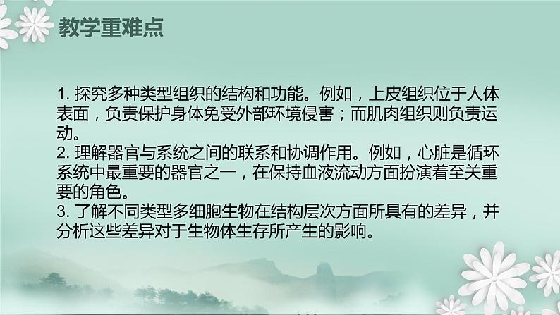 1.2.3  多细胞生物体的结构层次  课件2024年初中秋季济南版生物七年级上册03