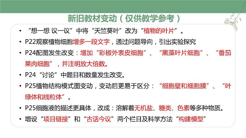 【人教版】七上生物  1.2.2 植物细胞（课件+练习）03