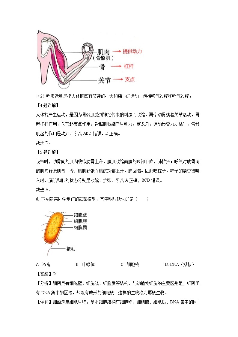[生物]2024年江西省中考真题(解析版)03